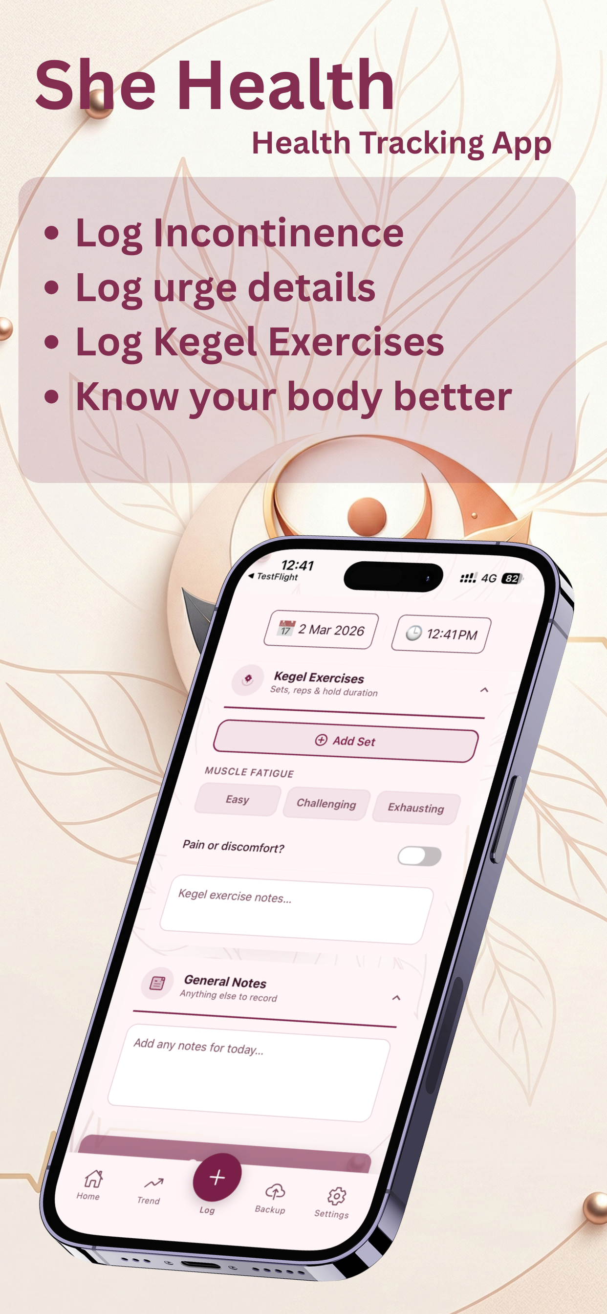 Incontinence Tracker